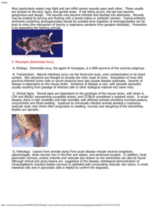 Mouse Skin Rash small Mouse diseases | PDF