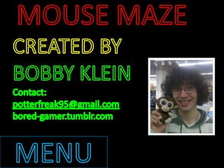 Mouse maze