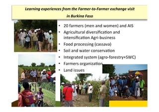 Farms-of-the-Future approach to accelerating climate change adaptation: case study from CCAFS in East and West Africa 