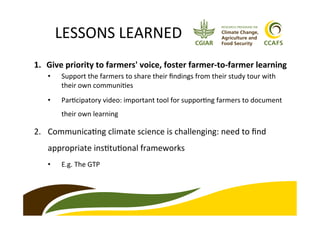 Farms-of-the-Future approach to accelerating climate change adaptation: case study from CCAFS in East and West Africa 