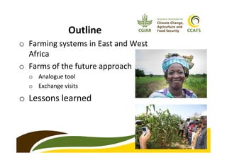 Farms-of-the-Future approach to accelerating climate change adaptation: case study from CCAFS in East and West Africa 
