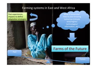 Farms-of-the-Future approach to accelerating climate change adaptation: case study from CCAFS in East and West Africa 