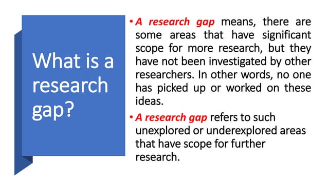 Research Gap research-gap