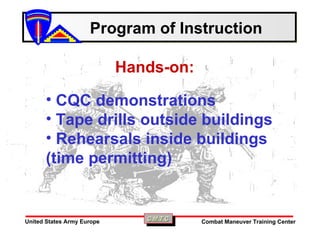 Mout Close Qtrs Combat Class[1] | PPT