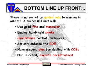 Mout Close Qtrs Combat Class[1] | PPT
