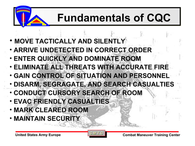 Mout Close Qtrs Combat Class[1] | PPT | Arms & Ammunition | Sensitive ...