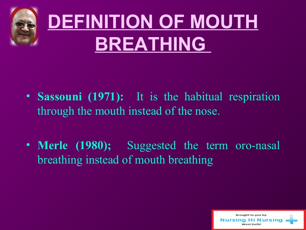 Mouth breathing