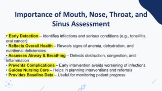 Sinusitis Assessment.pdf Comprehensive Assessment of Mouth, Nose, Throat, Sinus, and Eye Health ...