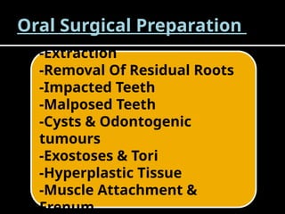 Comprehensive Guide to Mouth Preparation for Removable Partial Dentures ...