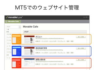 Movable Type セミナー | PDF