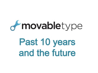 Past 10 years
and the future
 