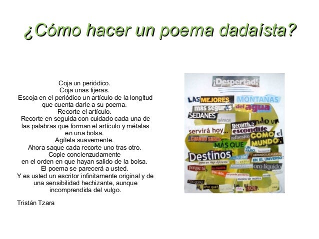 ¿como puedo hacer un poema creacionista? | Yahoo Answers