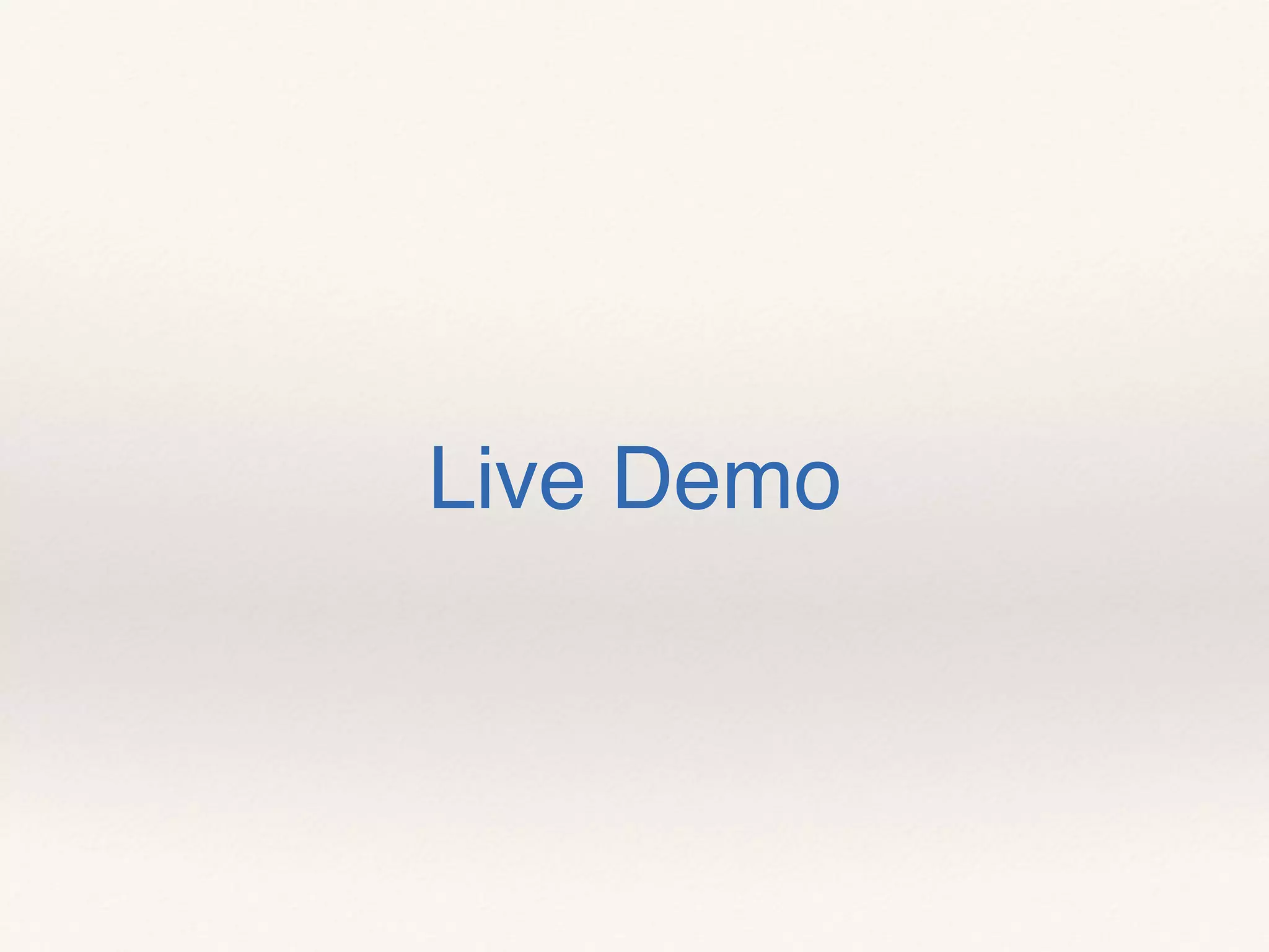 Live Demo
 