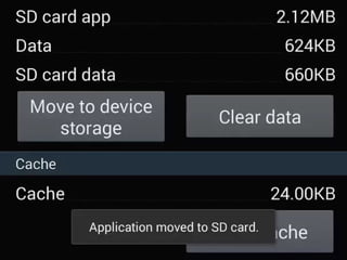How to Move apps to sd card