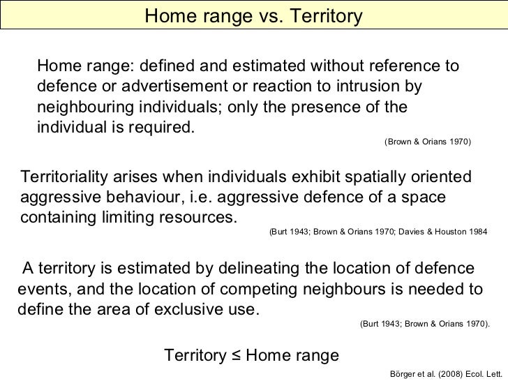 Statistical Home Range Estimation