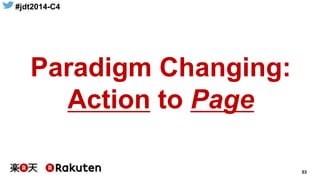 #jdt2014-C4
53
Paradigm Changing:
Action to Page
 