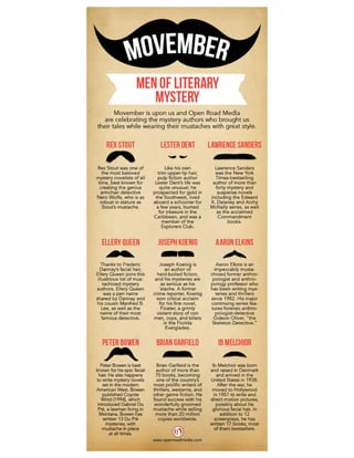 Movember Men of Literary Mystery