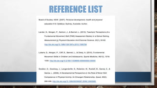 REFERENCE LIST
 