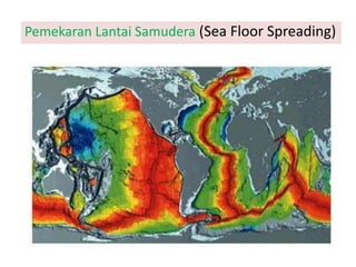 Pemekaran Lantai Samudera (Sea Floor Spreading)
 