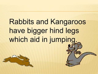 SCIENCE BODY PARTS THEAT ENABLE animals TO MOVE.pptx