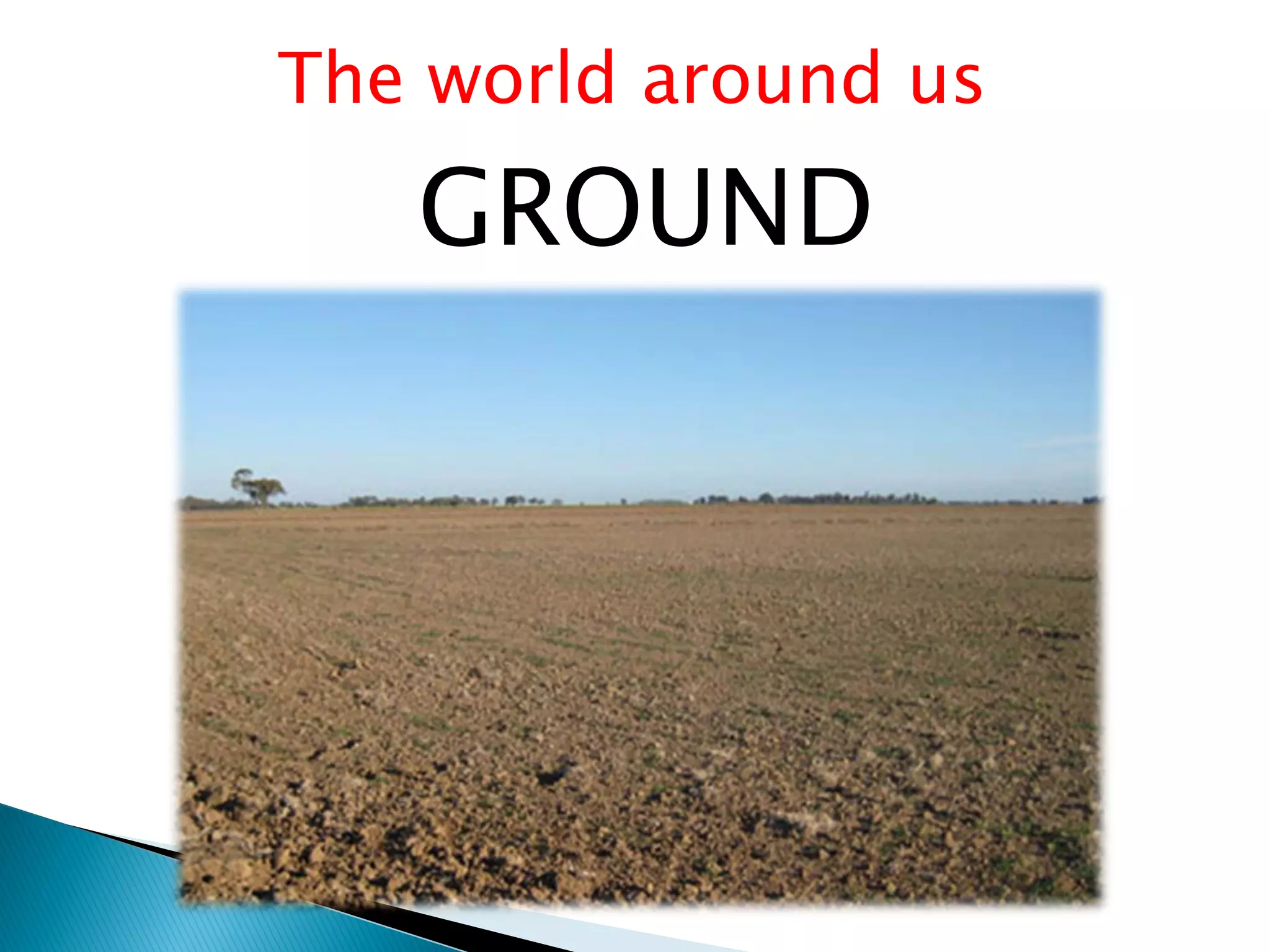 The world around us

   GROUND
 