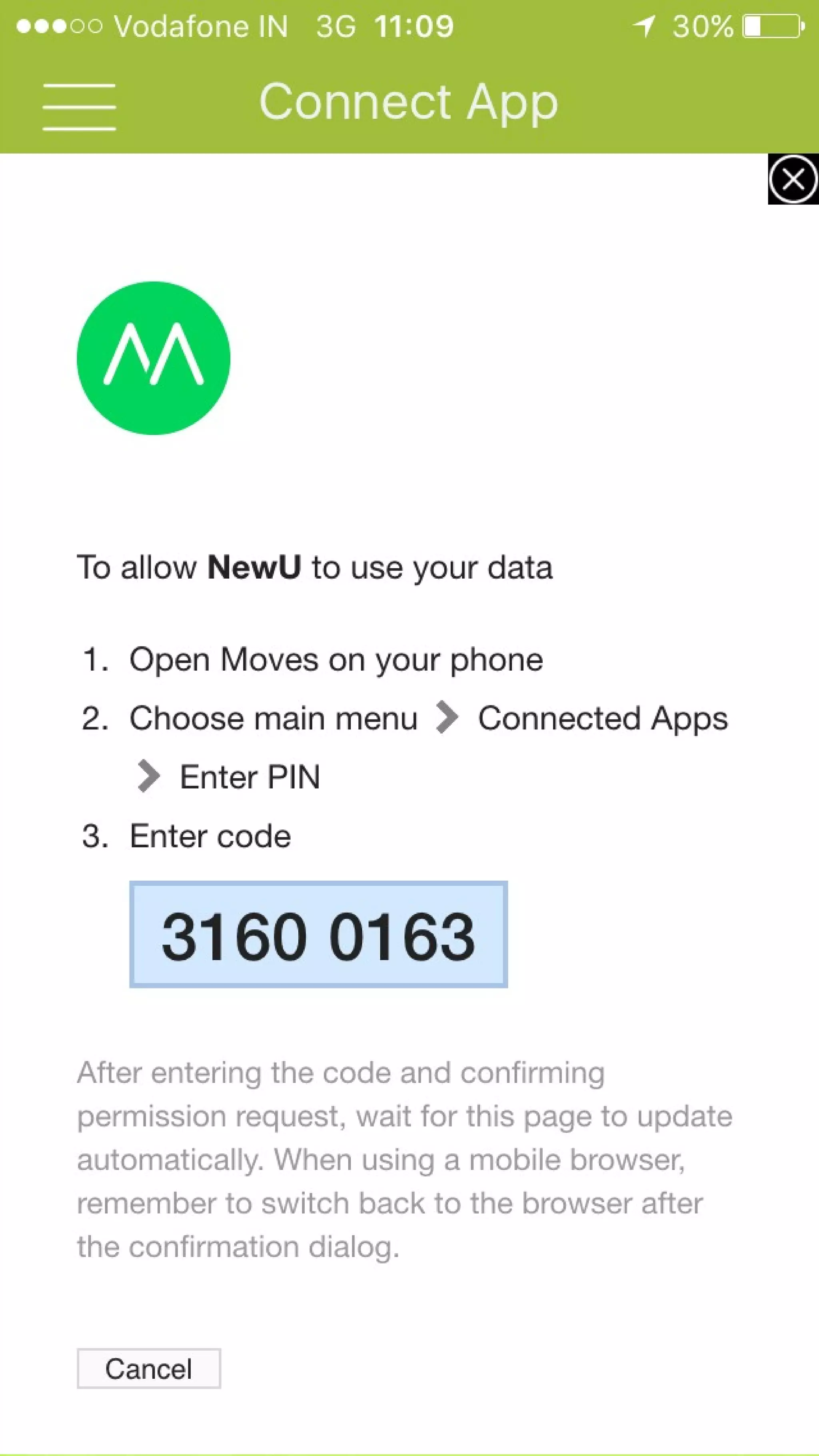 How to Connect Moves App with NewU