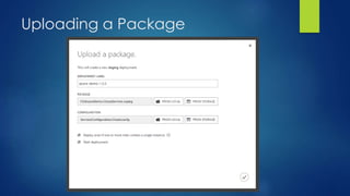 Uploading a Package
 