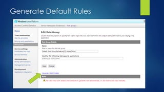 Generate Default Rules
 