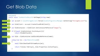 Get Blob Data
 
