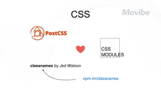 classnames by Jed Watson
npm.im/classnames
❤
CSS
 