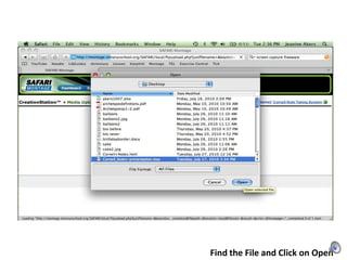 Find the File and Click on Open