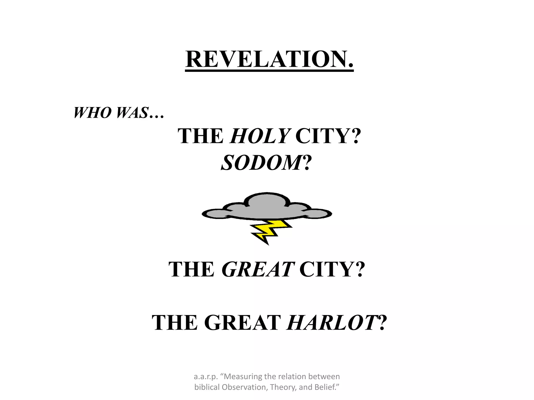 Movie aarp clouds semantics of prophetic language | PPTX