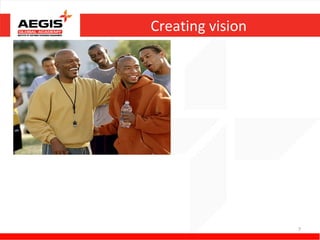 Creating vision
• A vision clarified the direction
  which the team needs to move
• Without vision a transformation
  effort could have not done that
  well
• Transformation can not be done
  if he could not have applied the
  vision to team




                                               7
 