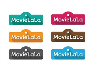 MovieLaLa Logo and Identity