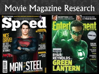 Movie Magazine Research
 