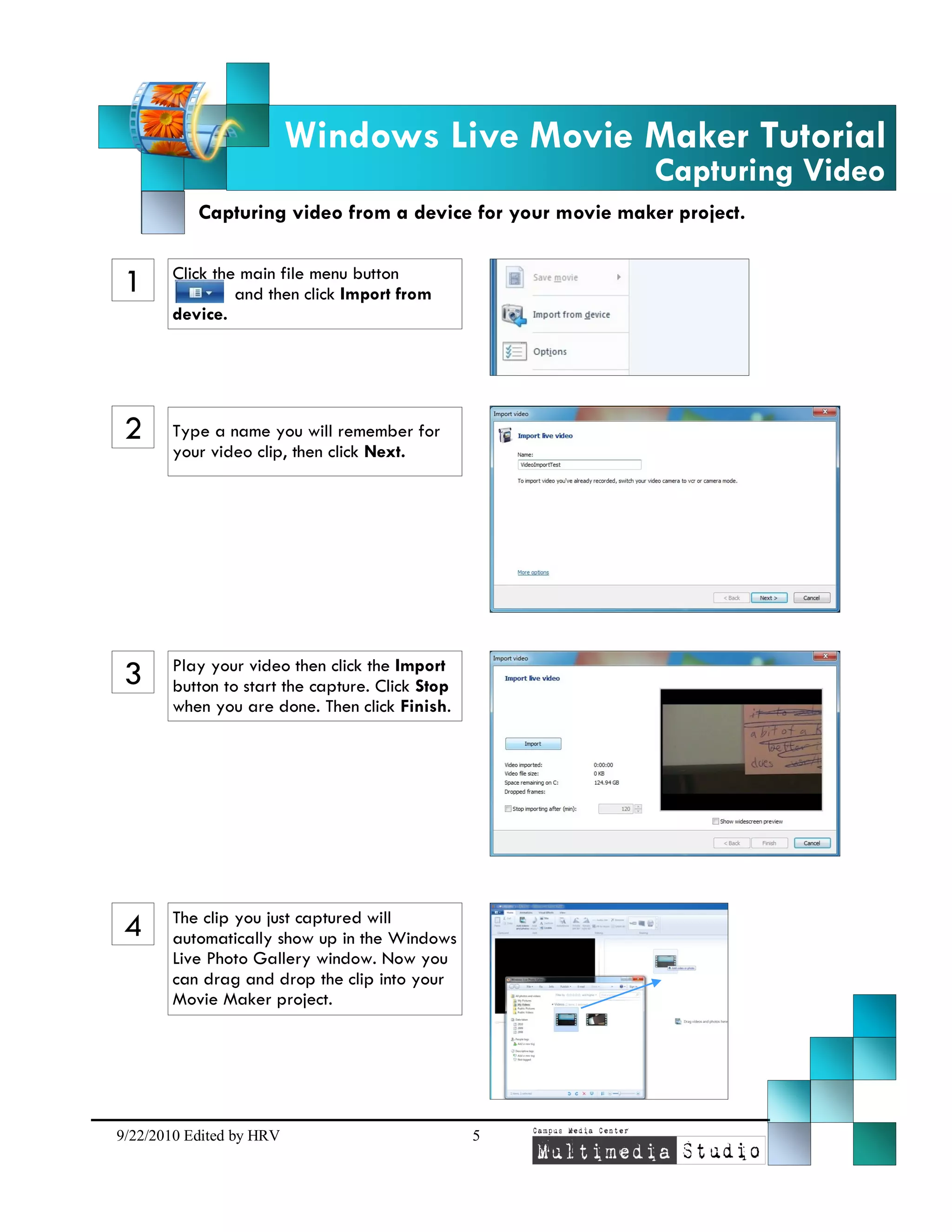 Windows Movie Maker 2010 Pdf