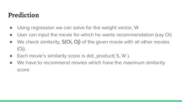 Movie recommendation project