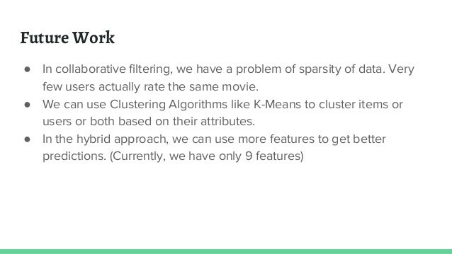 Movie recommendation project