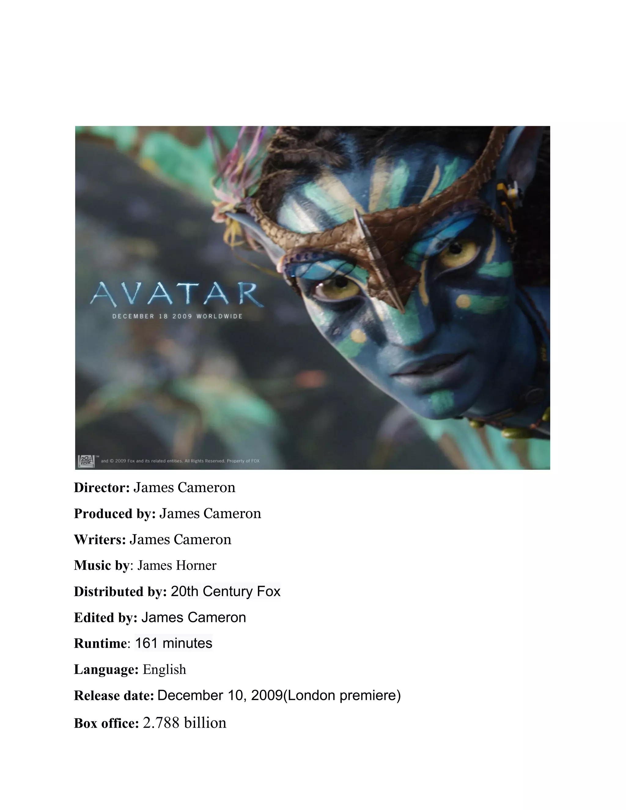 Avatar 2 - Bộ phim đình đám này đã trở lại với phần tiếp theo đầy hứa hẹn. Với công nghệ điện ảnh tiên tiến hơn, Avatar 2 sẽ đưa khán giả đến một thế giới hoàn toàn mới, với những sinh vật độc đáo và cảnh quan tuyệt đẹp. Đừng bỏ lỡ cơ hội được trải nghiệm khám phá thế giới Pandora lần thứ hai với Avatar 2!