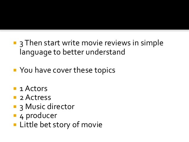 How to write movie lines