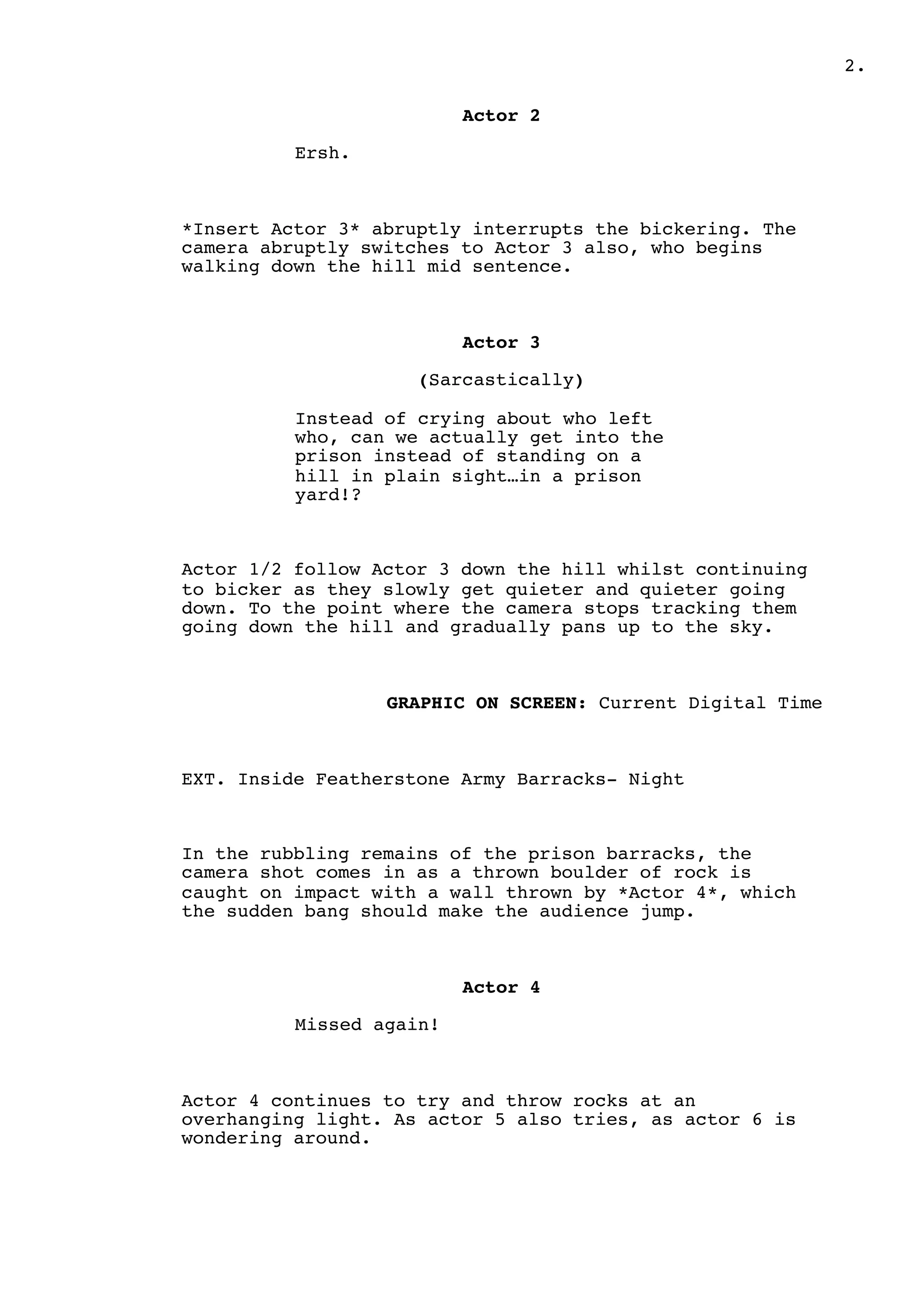 Movie script | PDF
