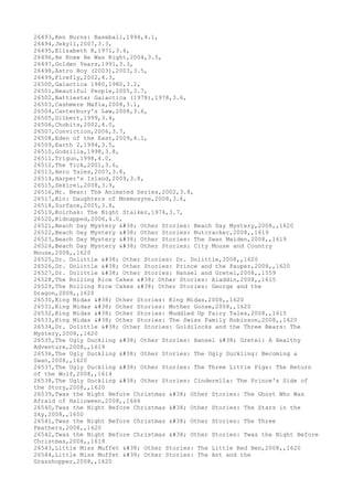 Movies dataset for pig