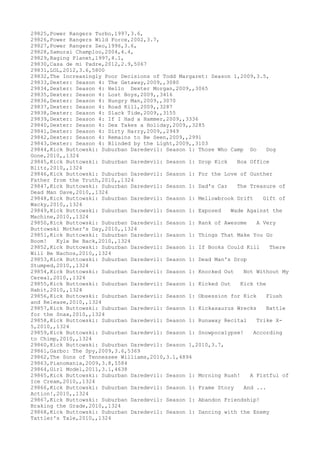 Movies dataset for pig