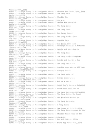 Movies dataset for pig