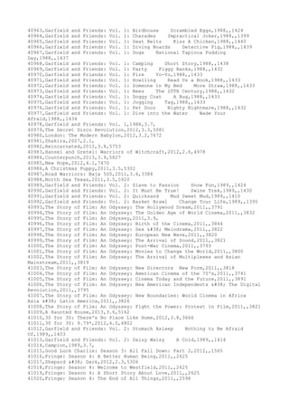 Movies dataset for pig