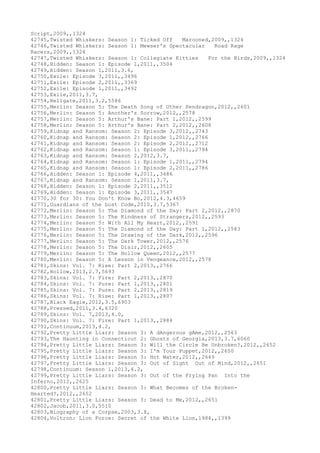 Movies dataset for pig