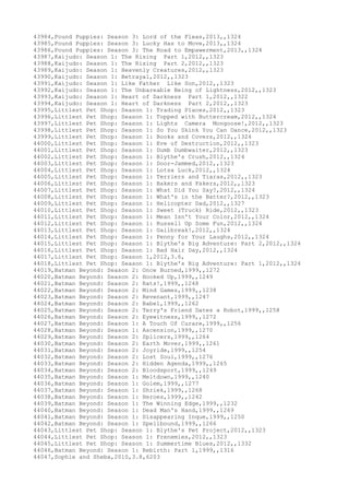 Movies dataset for pig