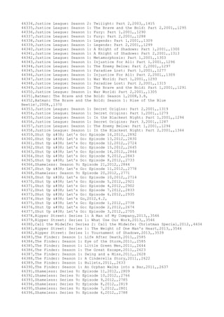 Movies dataset for pig