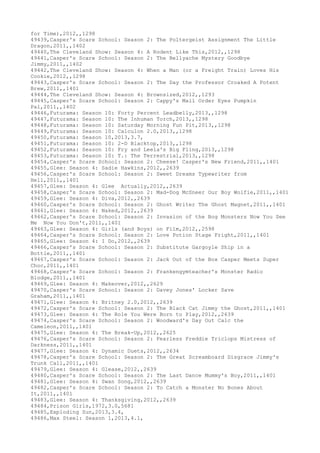 Movies dataset for pig