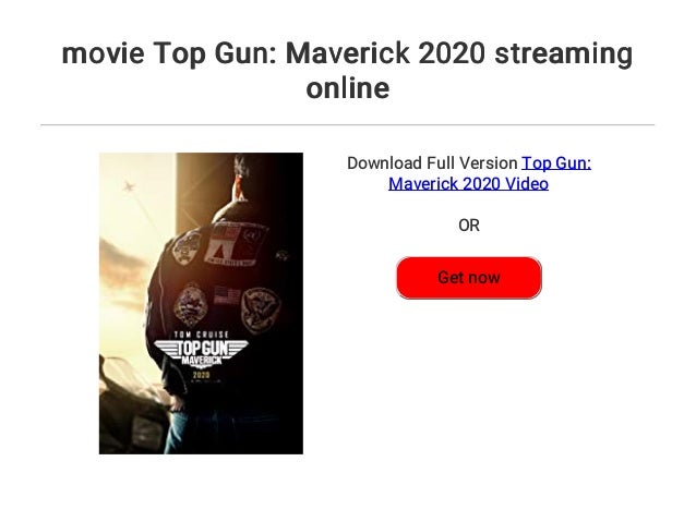 movie Top Gun: Maverick 2020 streaming online